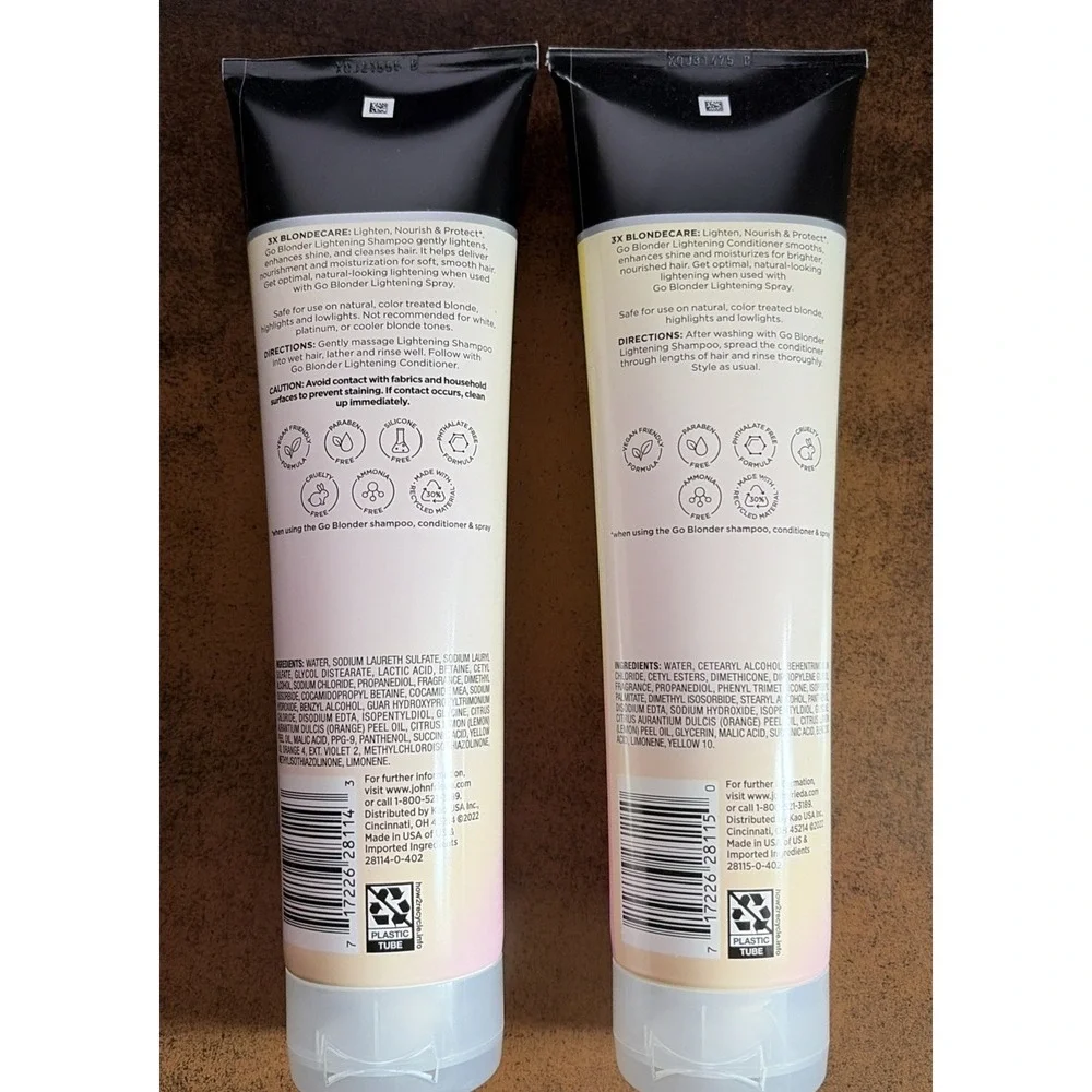 2 John Frieda 10 Oz Go Blonder Hair Lightening 1 Shampoo 1 Conditioner w/Citrus